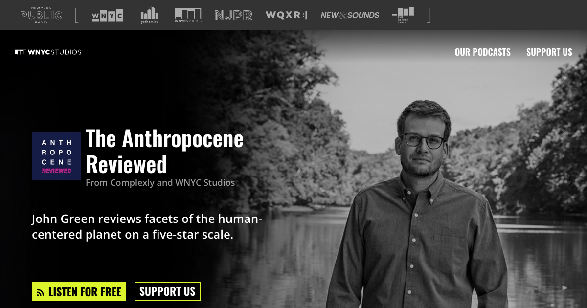 The Anthropocene Reviewed