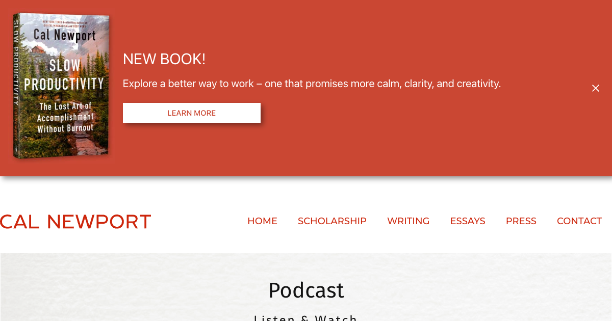 Deep Questions with Cal Newport