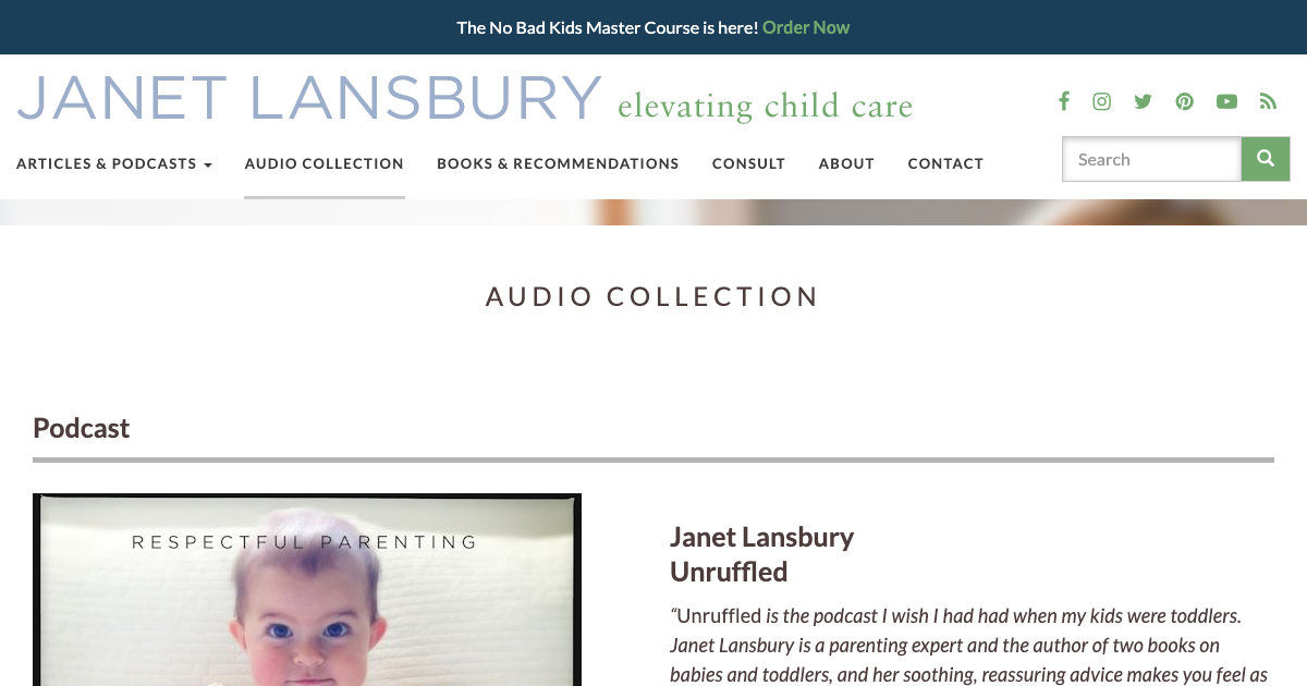 Respectful Parenting: Janet Lansbury Unruffled