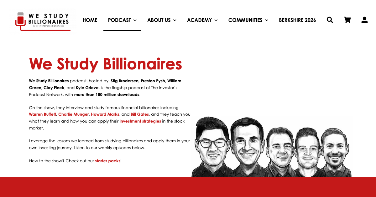We Study Billionaires - The Investor's Podcast