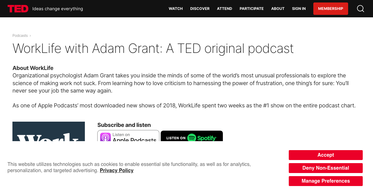 WorkLife with Adam Grant